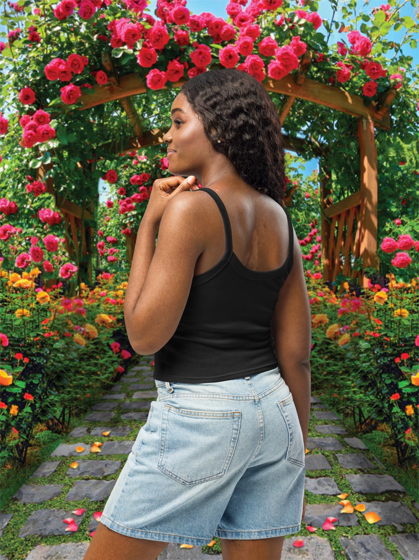 SAY LESS  (micro-rib tank top)