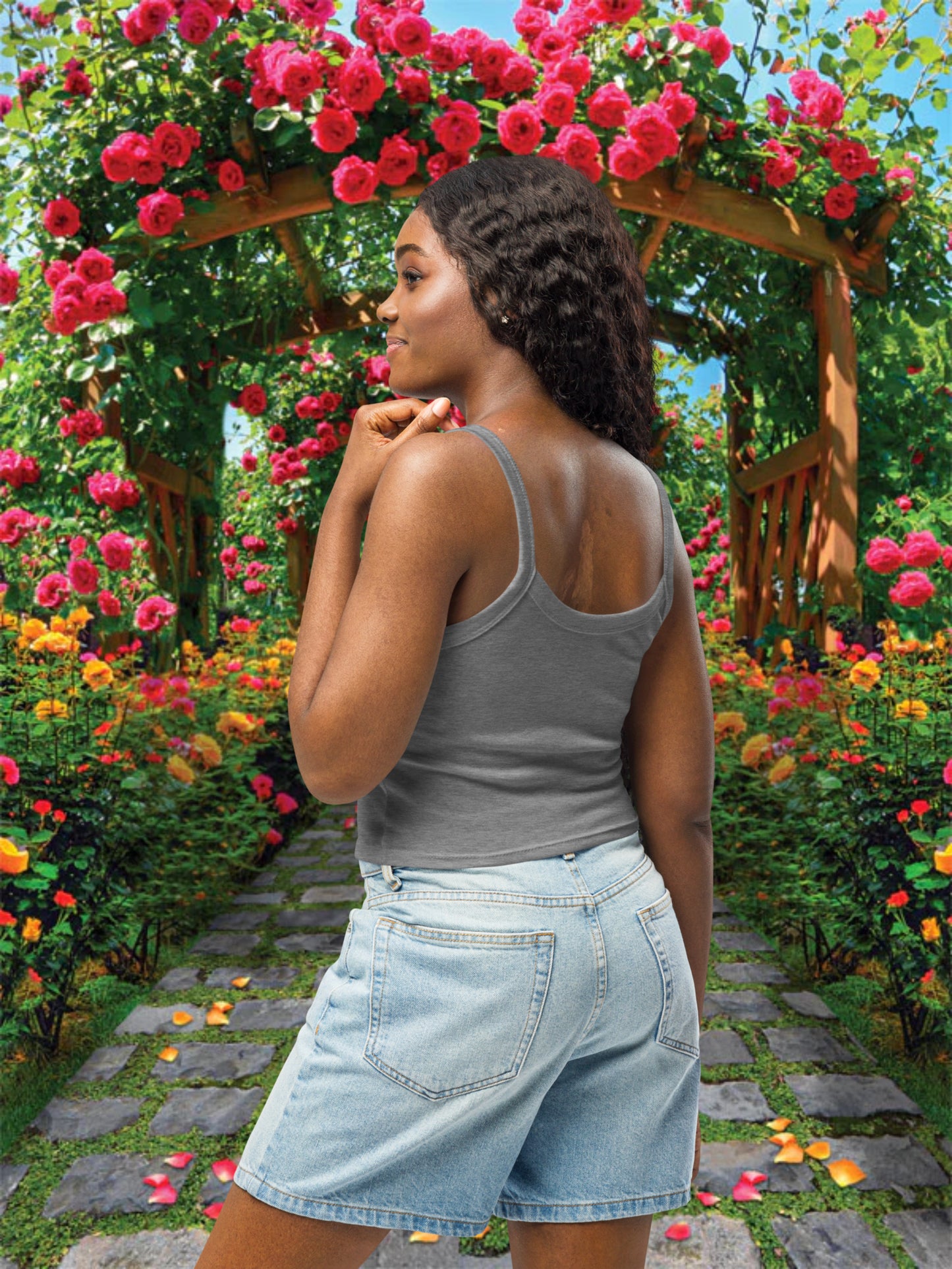 SAY LESS  (micro-rib tank top)